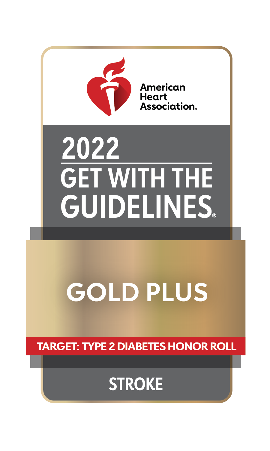 2022 GWTG_Gold Plus_Target Type 2 Diabetes Honor Roll_Stroke