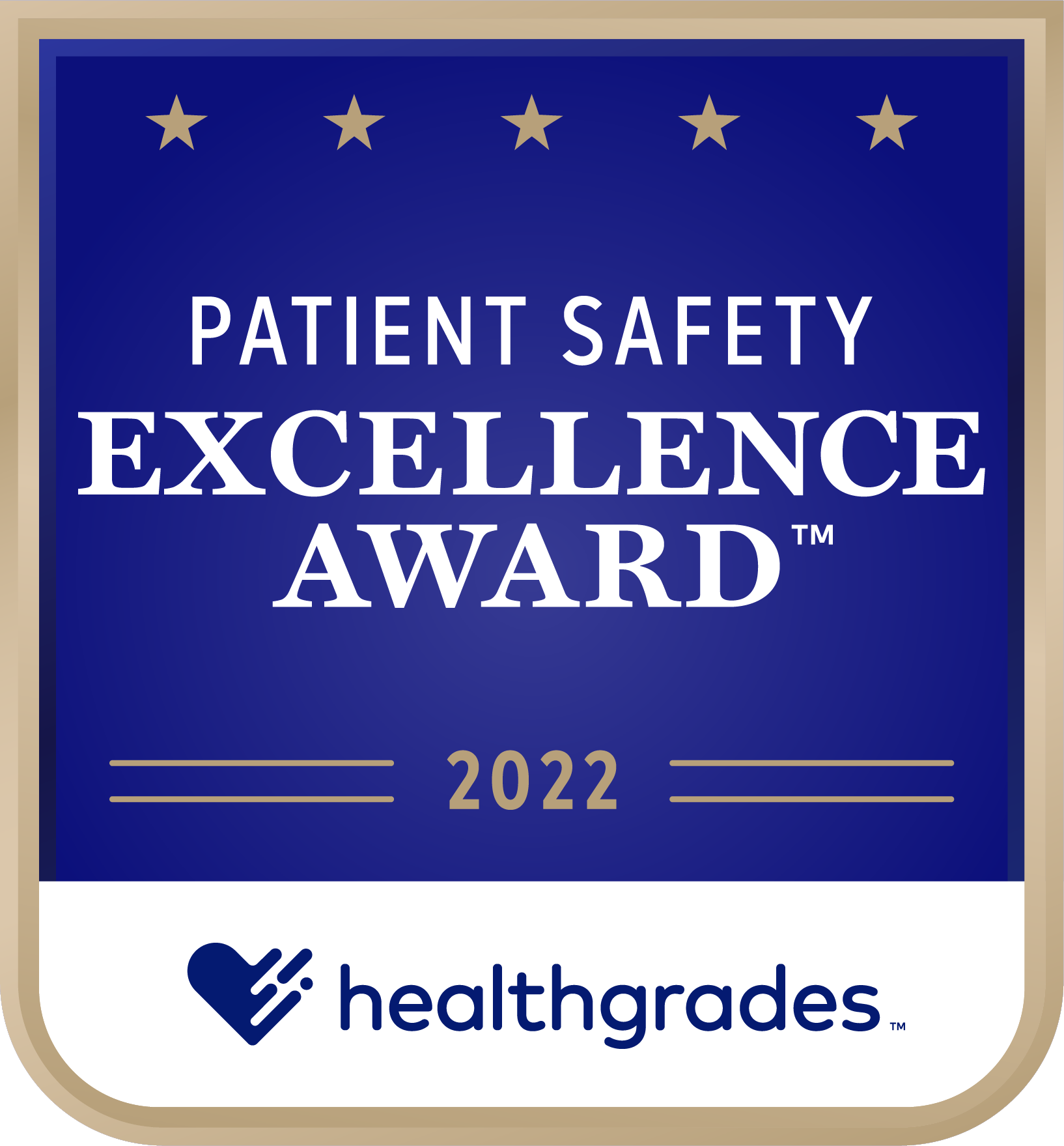 Healthgrades 2022 Patient Safety Excellence Award
