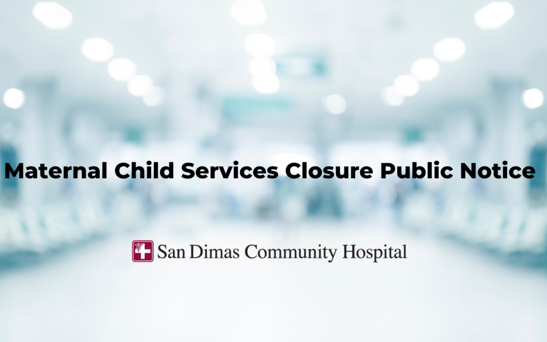 Maternal Child Services Closure Public Notice